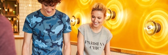 Bedrukking shirt laat los Bedrukking shirt laat los